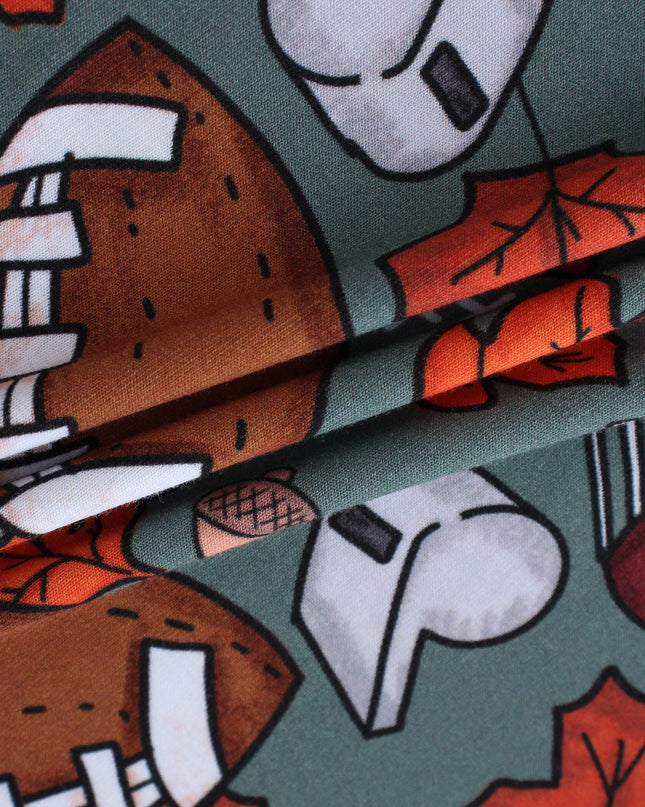 PoshTOT Fall Football 2 Piece PJ Set