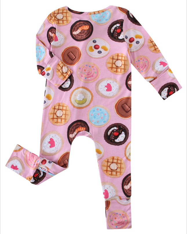 PoshTOT Cookie Bamboo Baby Convertible Zippy Romper