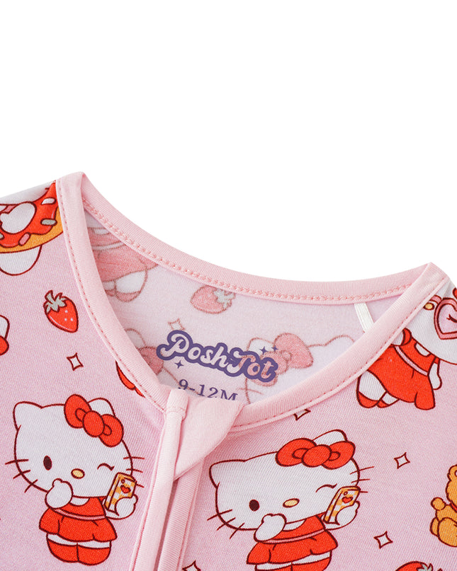 PoshTOT Sanrio Hello Kitty Bamboo Baby Convertible Zippy Romper