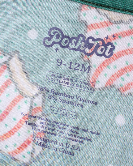 PoshTOT Sanrio Hello Kitty Green Bamboo Baby Convertible Zippy Romper