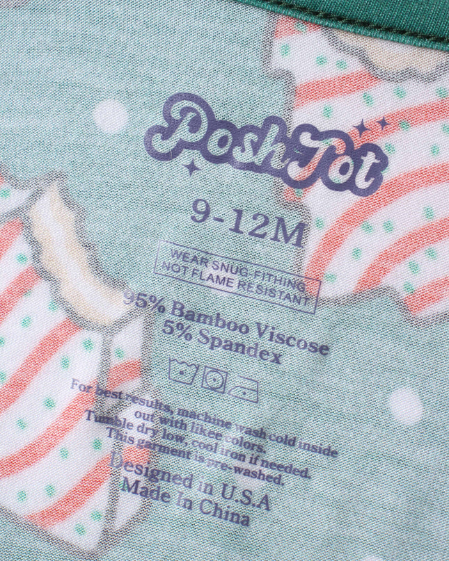 PoshTOT Sanrio Hello Kitty Green Bamboo Baby Convertible Zippy Romper