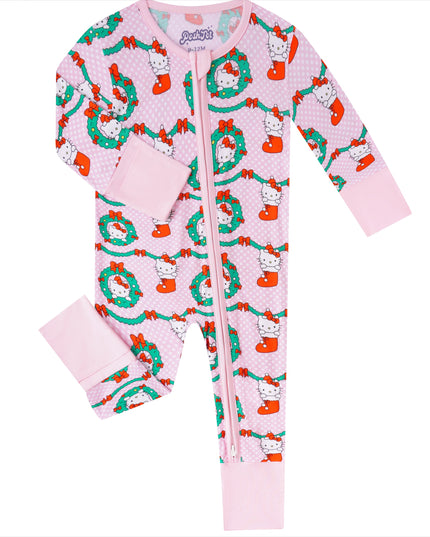 PoshTOT Leash Hello Kitty Bamboo Baby Convertible Zippy Romper