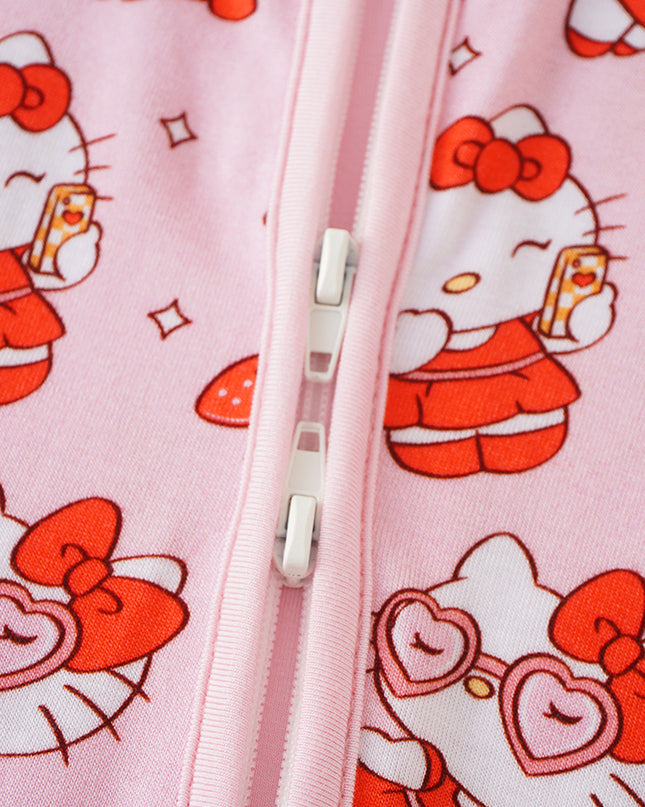 PoshTOT Sanrio Hello Kitty Bamboo Baby Convertible Zippy Romper