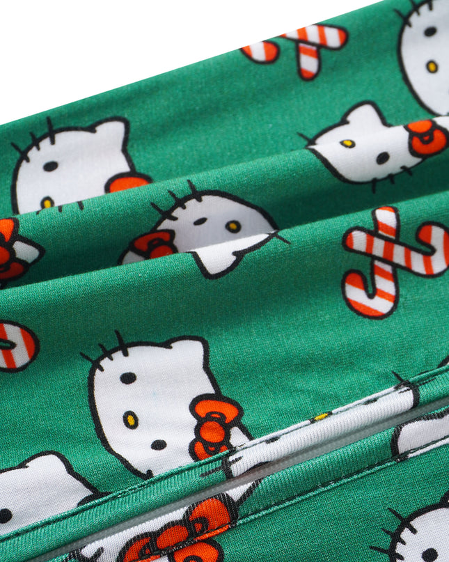 PoshTOT Sanrio Hello Kitty Green Bamboo Baby Convertible Zippy Romper