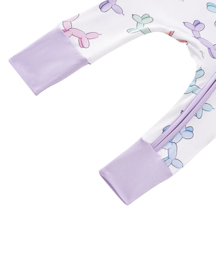 PoshTOT Balloon Puppy Bamboo Baby Convertible Zippy Romper