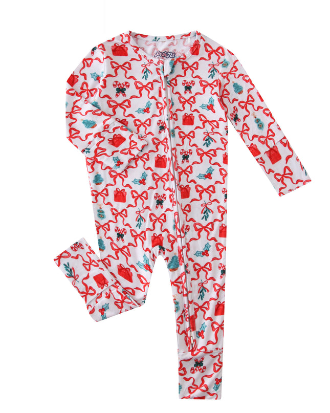 PoshTOT Christmas Gift Baby Convertible Zippy Romper