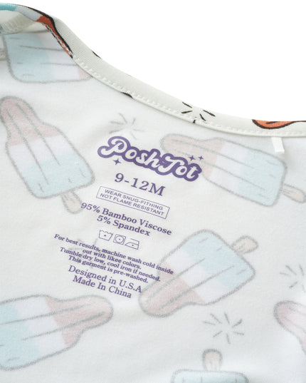 PoshTOT Popsicle Bamboo Baby Convertible Zippy Romper