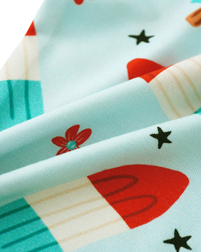 PoshTOT Neapolitan Ice Cream Bamboo Baby Convertible Zippy Romper