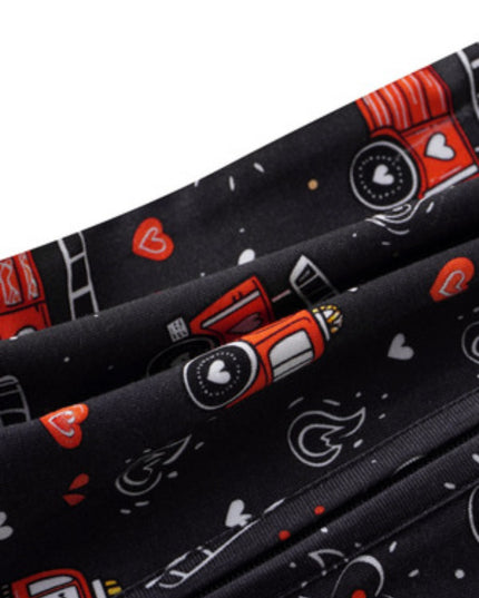 PoshTOT Fire Truck Bamboo Baby Convertible Zippy Romper