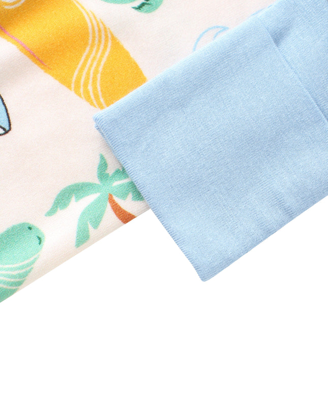 PoshTOT Beach Surfing Bamboo Baby Convertible Zippy Romper