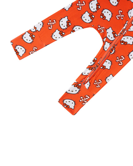 PoshTOT Sanrio Hello Kitty Red Bamboo Baby Convertible Zippy Romper