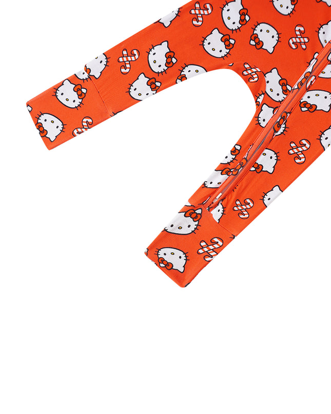 PoshTOT Sanrio Hello Kitty Red Bamboo Baby Convertible Zippy Romper