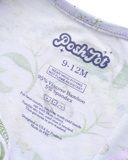 PoshTOT Butterfly Bamboo Baby Convertible Zippy Romper