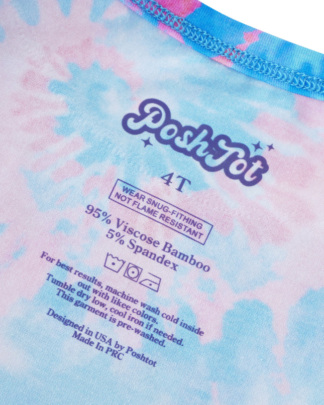 PoshTOT Tie-Dye Bamboo 2 Piece PJ Set