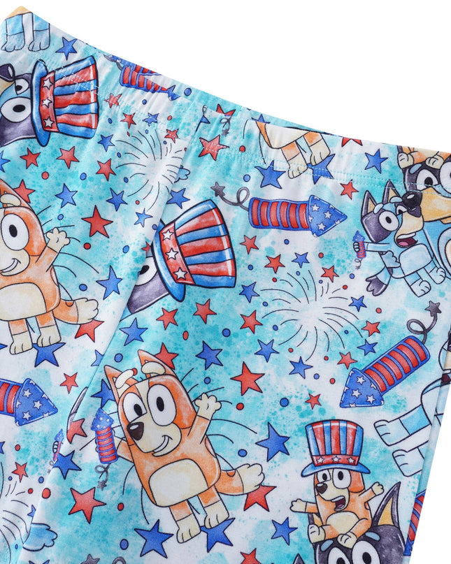 PoshTOT Blue Dog Bamboo 2 Piece PJ Set kid