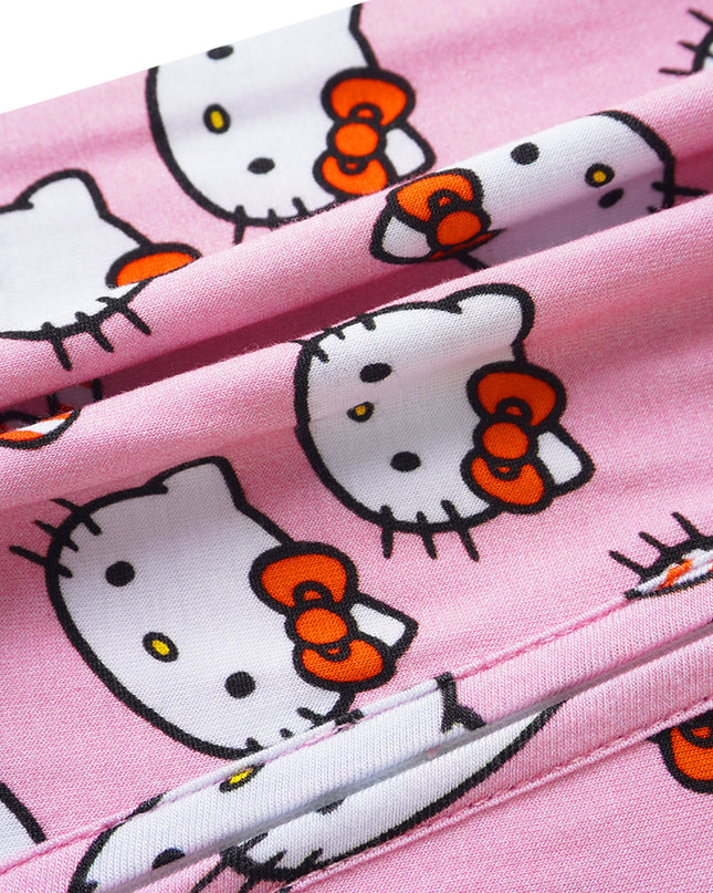 PoshTOT Sanrio Hello Kitty Pink Bamboo Baby Convertible Zippy Romper