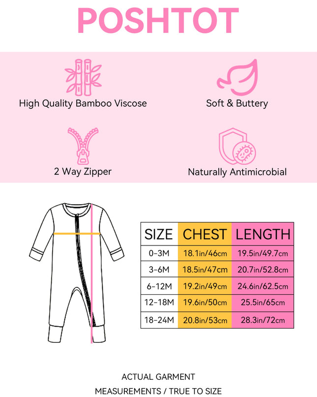 PoshTOT Snowman Penguin Bamboo Baby Convertible Zippy Romper