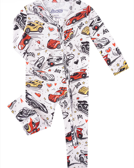 PoshTOT (Multiple Prints To Choose) Bamboo Baby Convertible Zippy Romper