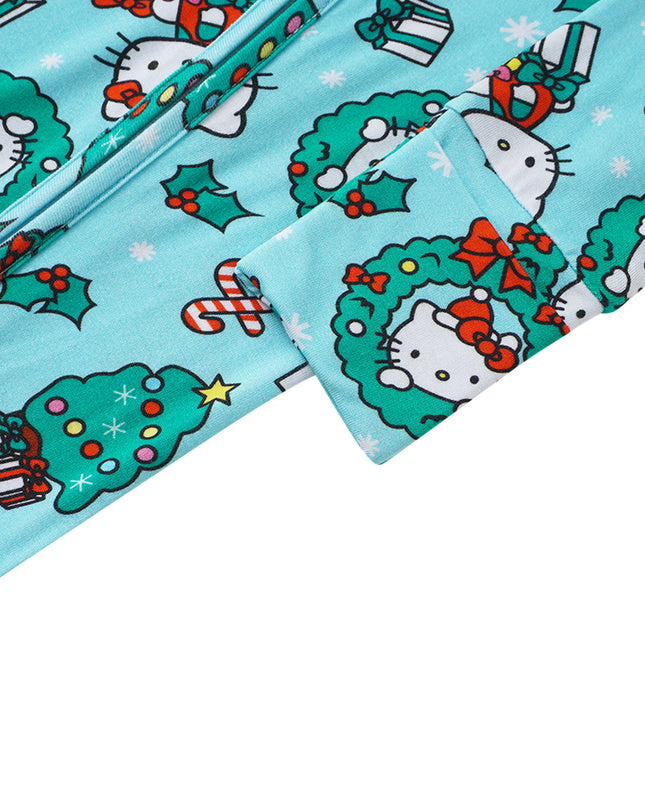 PoshTOT Sanrio Hello Kitty Wreath Bamboo Baby Convertible Zippy Romper