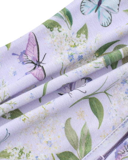 PoshTOT Butterfly Bamboo Baby Convertible Zippy Romper