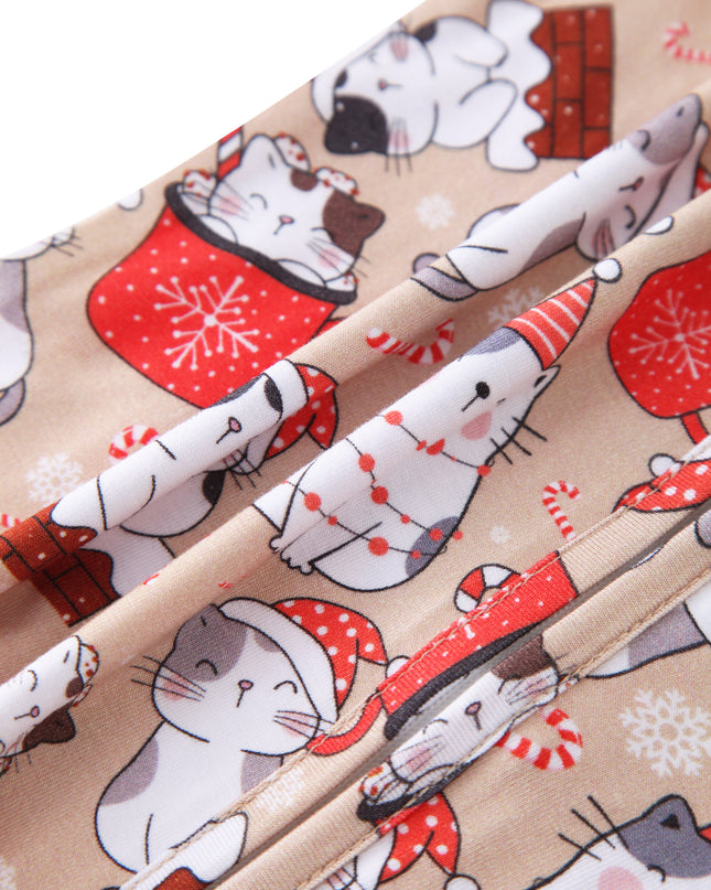 PoshTOT Holiday Kittes Bamboo Baby Convertible Zippy Romper