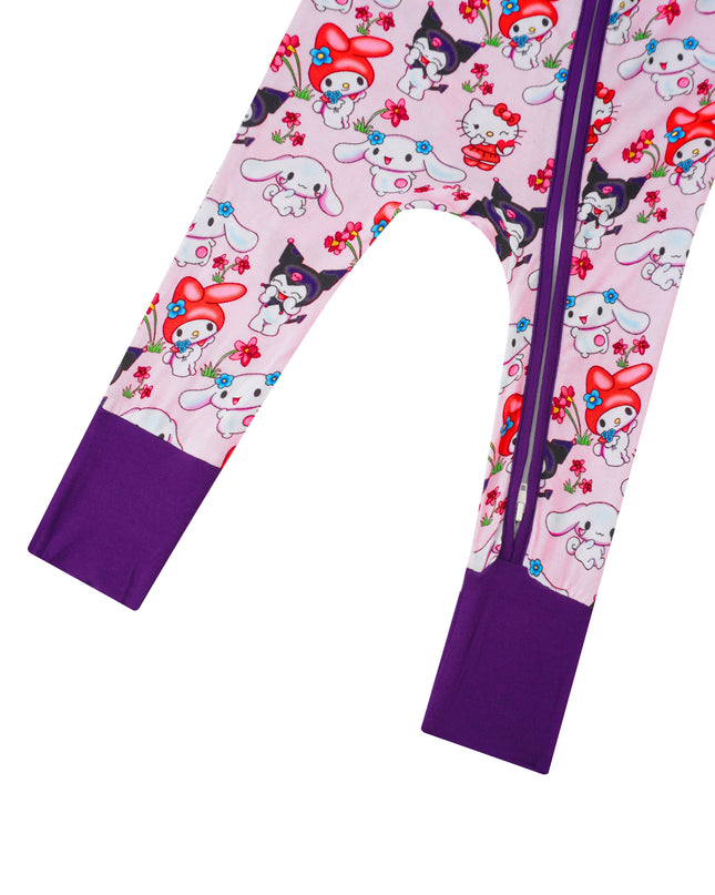 PoshTOT Sanrio My Melody Bamboo Baby Convertible Zippy Romper