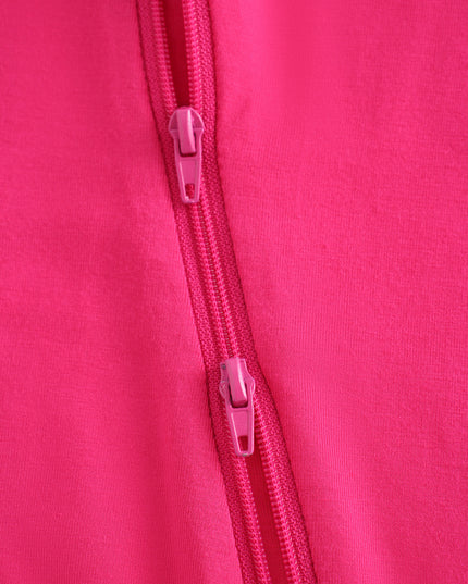 PoshTOT Red Bamboo Baby Convertible Zippy Romper