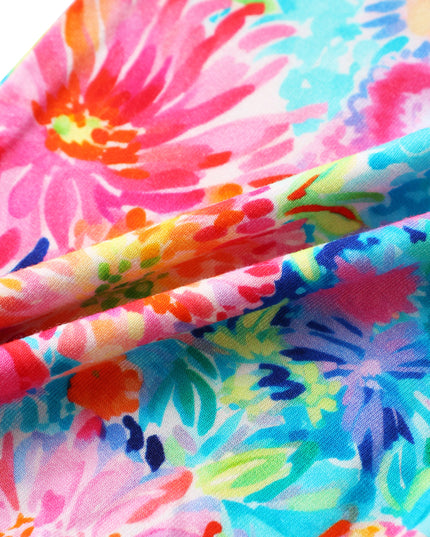 PoshTOT Chrysanthemum Bamboo Baby Convertible Zippy Romper