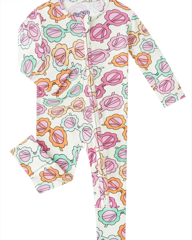 PoshTOT (Multiple Prints To Choose) Bamboo Baby Convertible Zippy Romper