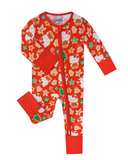 PoshTOT Sanrio Hello Kitty Christmas Bamboo Baby Convertible Zippy Romper