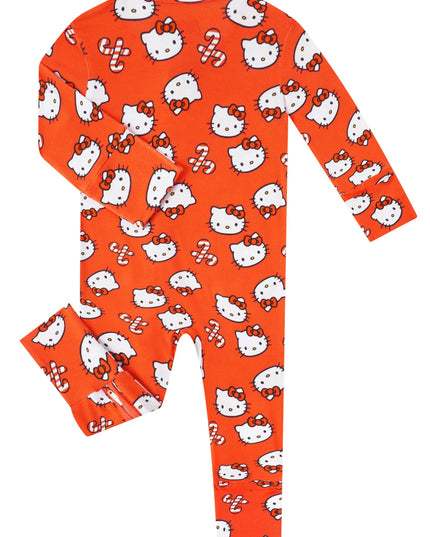 PoshTOT Sanrio Hello Kitty Red Bamboo Baby Convertible Zippy Romper