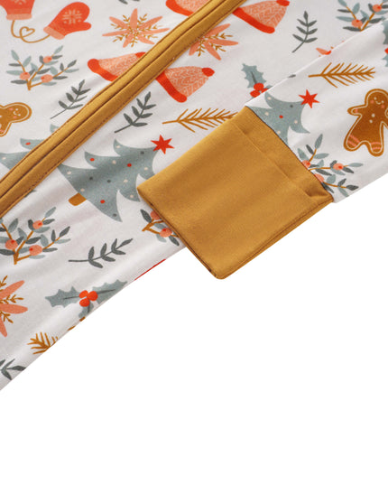 PoshTOT Snowfield Bamboo Baby Convertible Zippy Romper