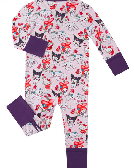 PoshTOT Sanrio My Melody Bamboo Baby Convertible Zippy Romper