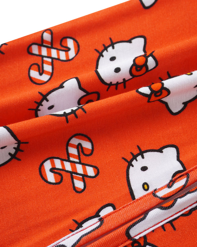 PoshTOT Sanrio Hello Kitty Red Bamboo Baby Convertible Zippy Romper