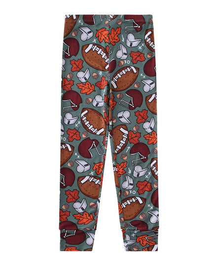 PoshTOT Fall Football 2 Piece PJ Set