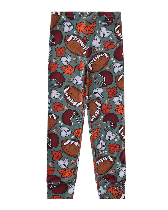 PoshTOT Fall Football 2 Piece PJ Set