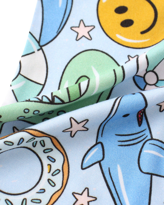 PoshTOT Summer Bamboo Baby Convertible Zippy Romper