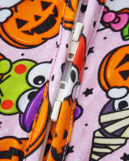 PoshTOT Sanrio Hello Kitty Pumpkin Bamboo Baby Convertible Zippy Romper