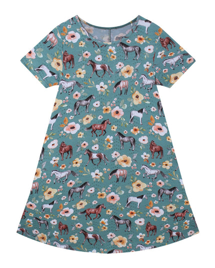 PoshTOT Wild Horse Bamboo Women's Lounge Dress