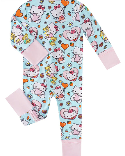 PoshTOT Sanrio Love Hello Kitty Bamboo Baby Convertible Zippy Romper