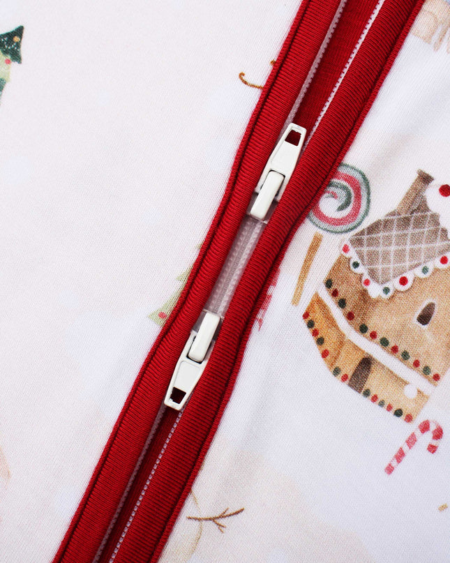 PoshTOT Santa Claus Bamboo Baby Convertible Zippy Romper