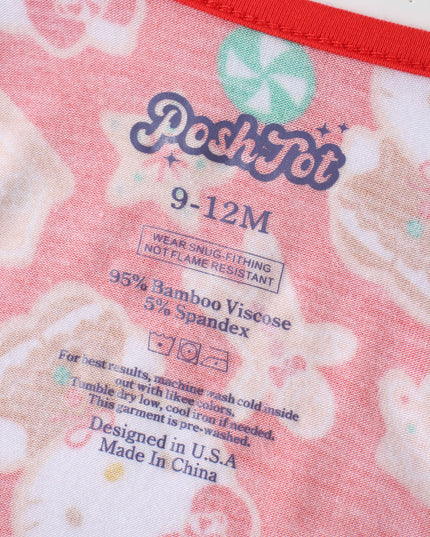 PoshTOT Sanrio Hello Kitty Christmas Bamboo Baby Convertible Zippy Romper