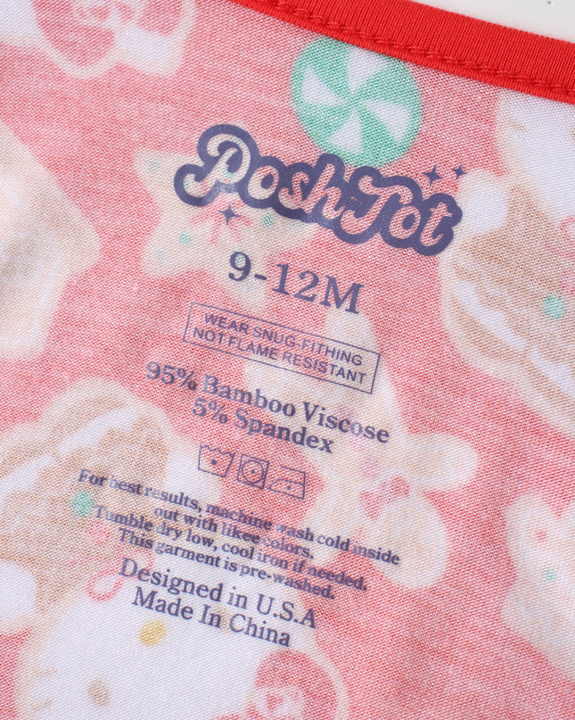 PoshTOT Sanrio Hello Kitty Christmas Bamboo Baby Convertible Zippy Romper