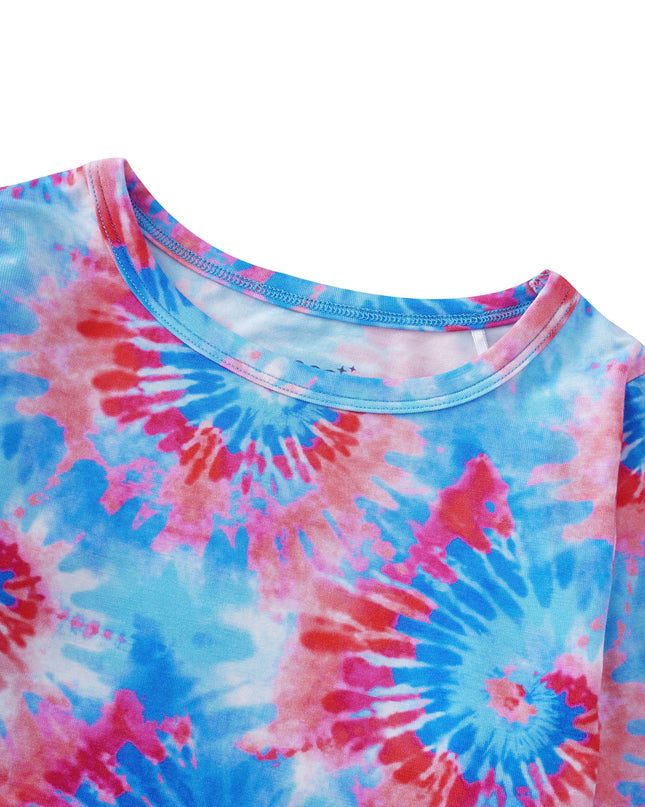 PoshTOT Tie-Dye Bamboo 2 Piece PJ Set