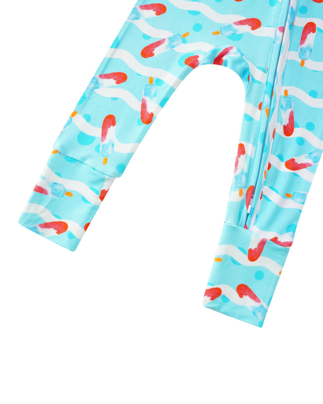 PoshTOT Ice Cream Baby Convertible Zippy Romper