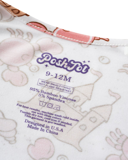 PoshTOT Crab Bamboo Baby Convertible Zippy Romper