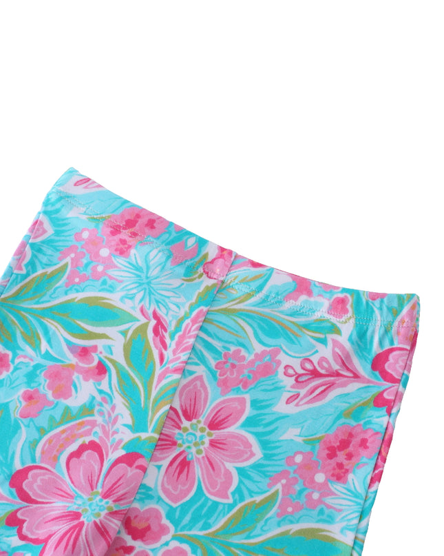 PoshTOT Sky Blue Crabapple Blossom Print 2 Piece PJ Set