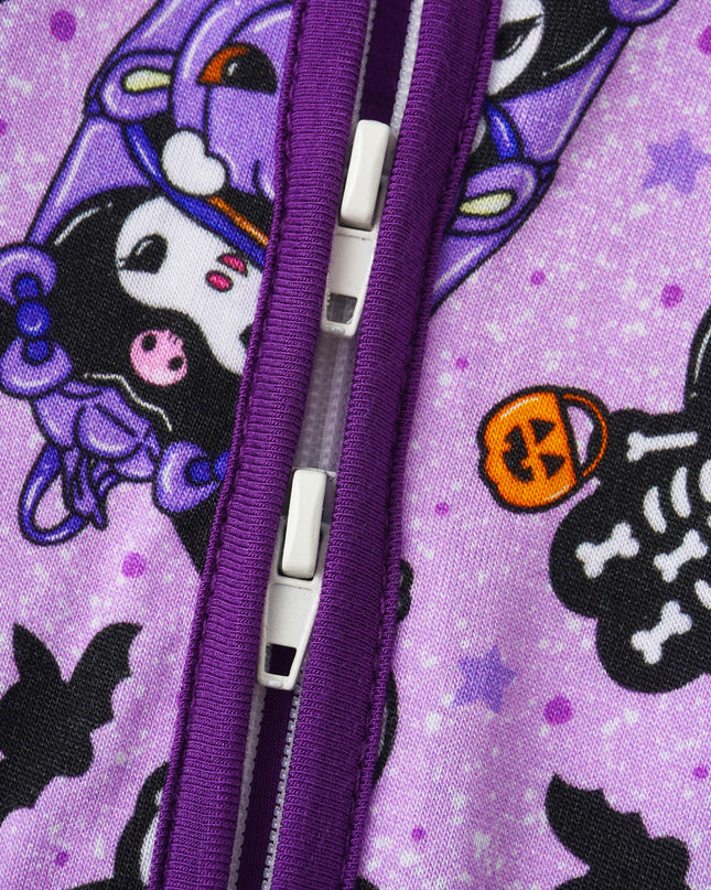 PoshTOT Sanrio Kuromi Purple Bamboo Baby Convertible Zippy Romper