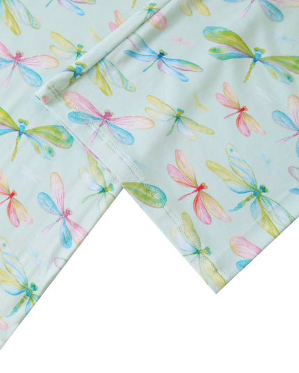 PoshTOT Dragonfly Bamboo Adult Two-Piece Long Sleeve Pajama Set