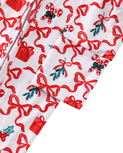 PoshTOT Christmas Gift Baby Bamboo Convertible Zippy Romper